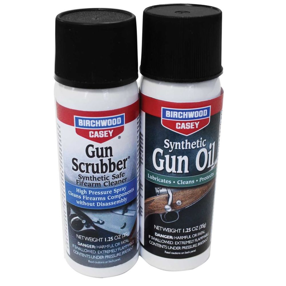 GUN SCRUBBER 1.25 OZ & SYNTHETIC GUN OIL / 1.25 OZ AEROSOL COMBO PACK