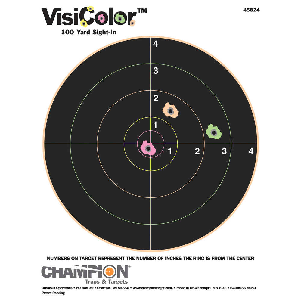 Visicolor 8" Bulls Target 10-Pack