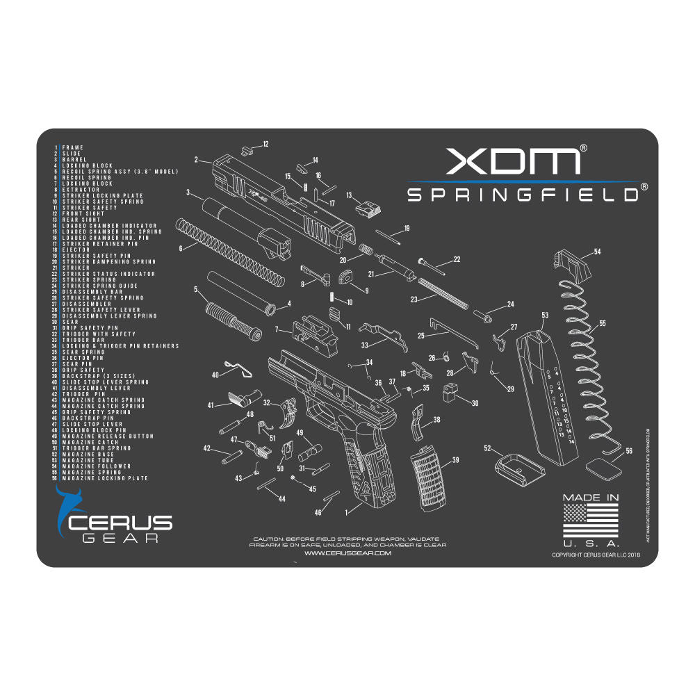 Springfield XD-M Schematic Char Gray