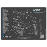 S&W M&P Schematic Gray/Blue photo 1