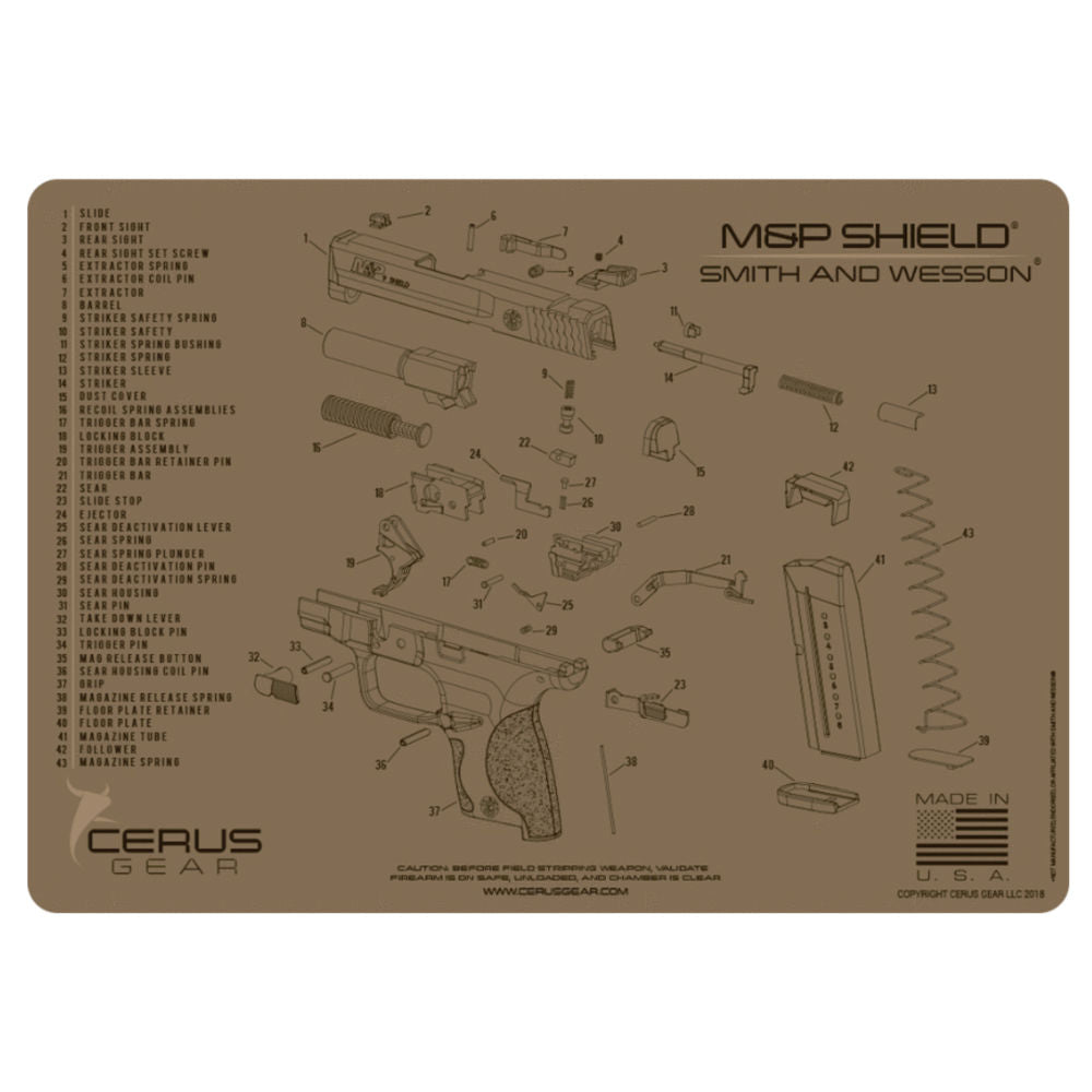 M&P Shield Schematic Coyote