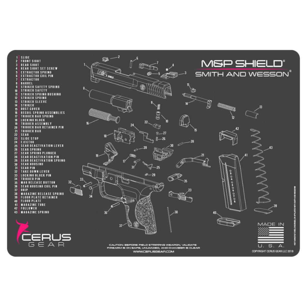 M&P Shield Schematic Pink