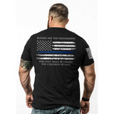 THIN BLUE LINE-TSHIRT BLACK SMALL photo 1