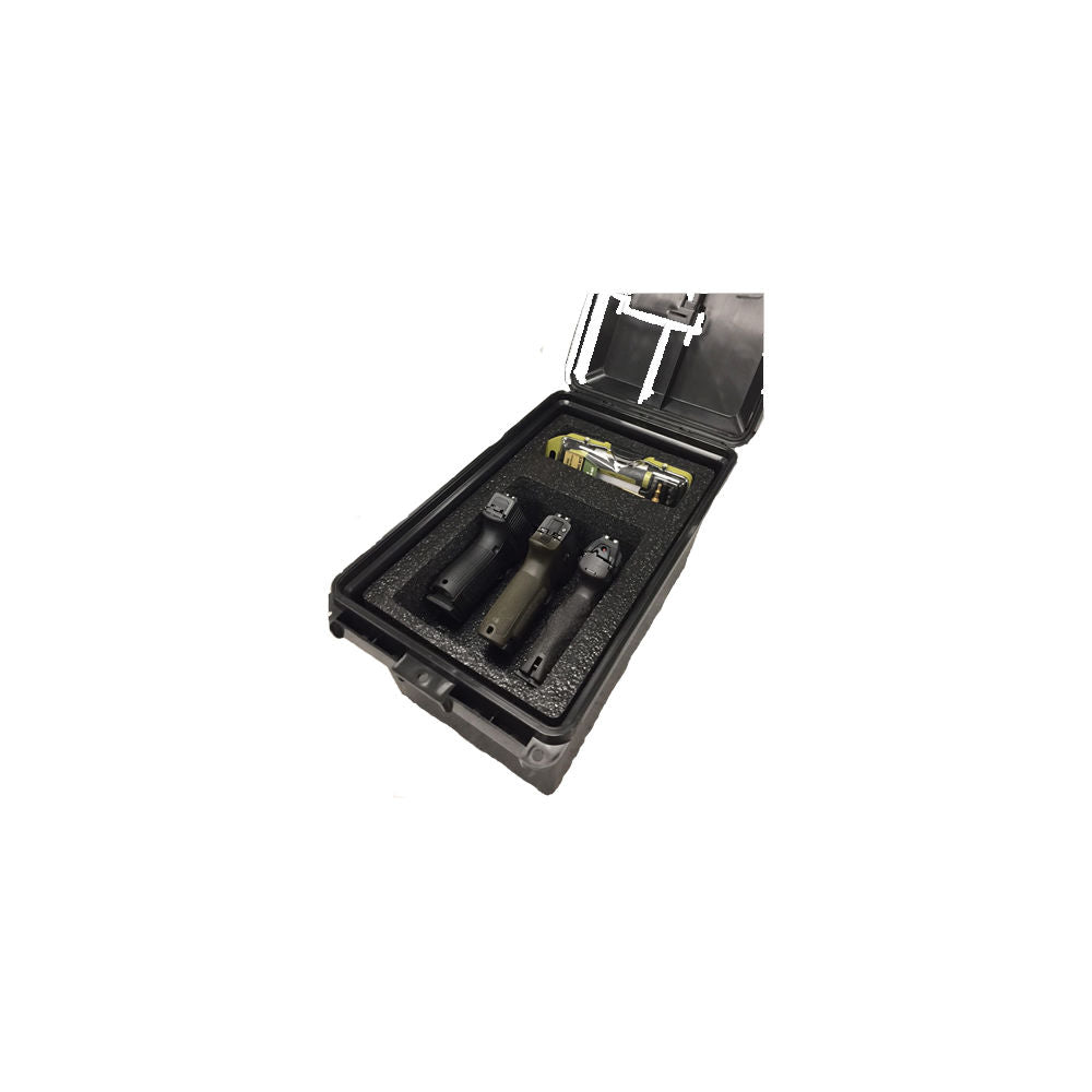 TACTICAL PISTOL CASE 3 GUN DARK GRAY