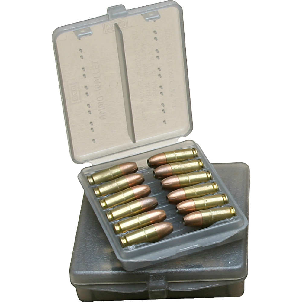 Ammunition Wallet Extra-Large Handgun - Clear 12-Round Magazine, Smoke