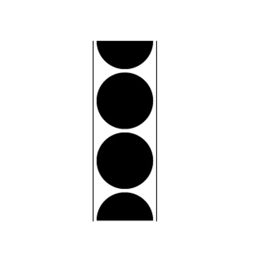 1" Repair Patches - 216 Black Patches