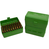 50 Ser Medium Rifle Ammunition Box - 50-Round Magazine, Green photo 1