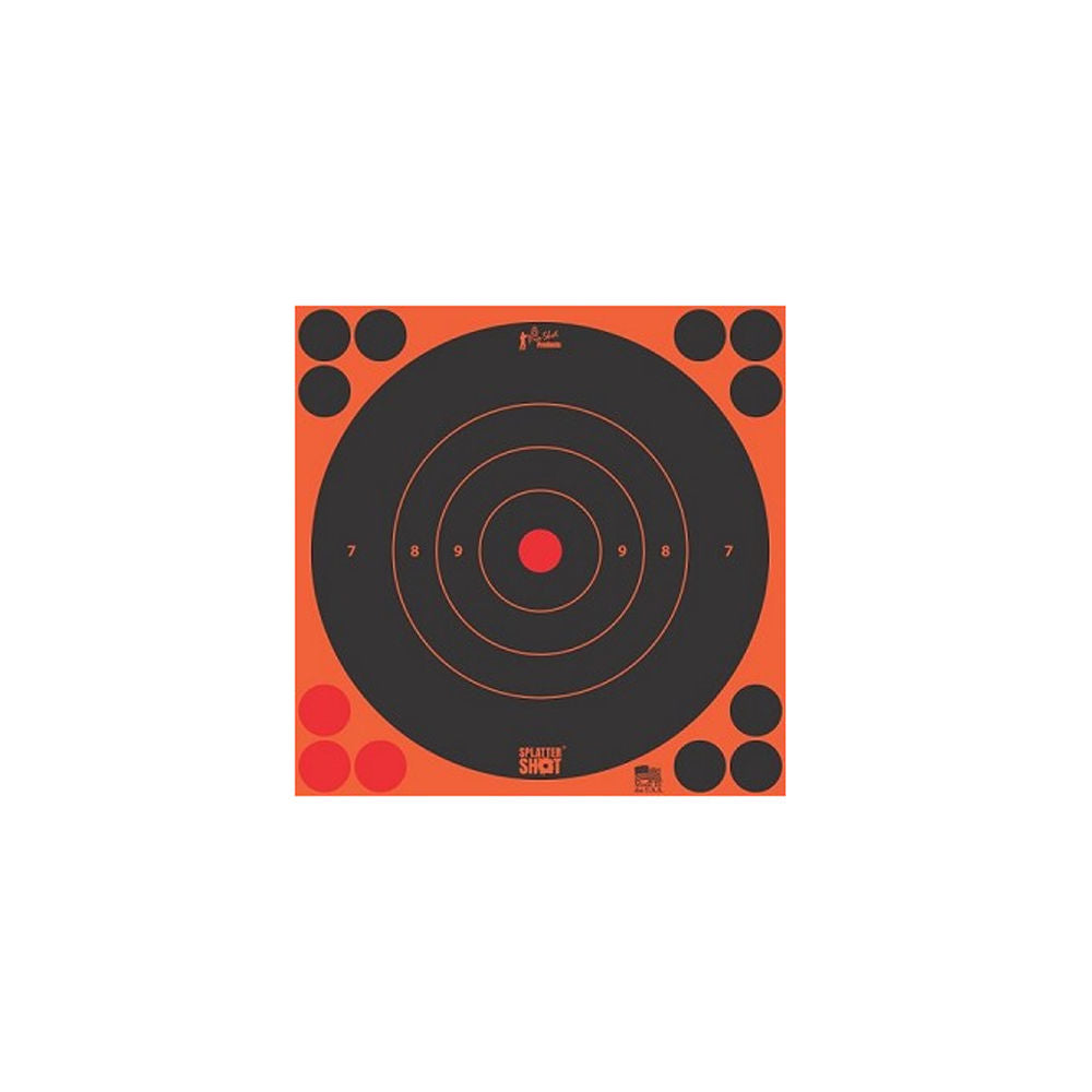 8" Orange Bulls Eye Target 30 Qty Pk BG