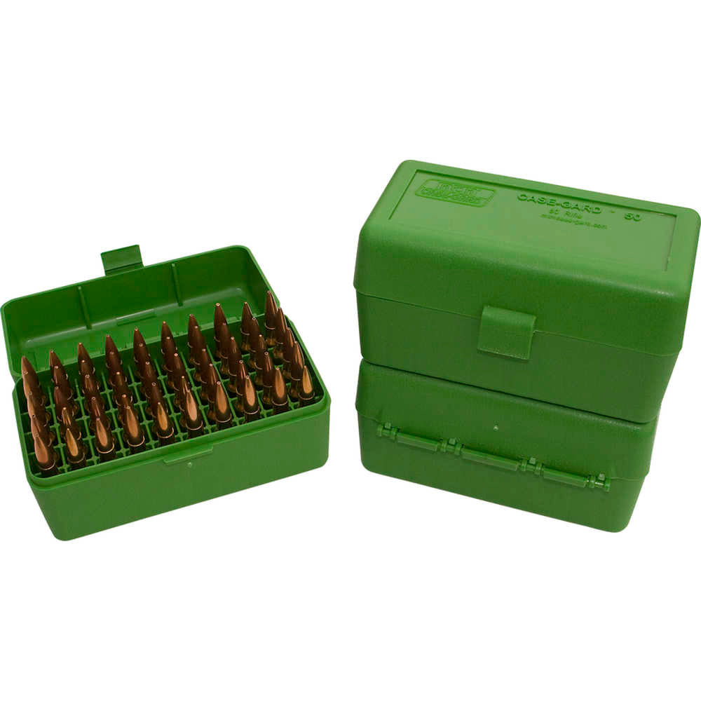50 Ser Extra-Small Rifle Ammunition Box - 50-Round Magazine, Green
