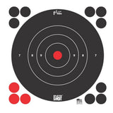 12" White Bulls Eye Target 12-Pack Bag photo 1