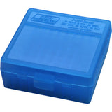 P100 Medium Handgun Ammunition Box - Clear 100-Round Magazine, Blue photo 1