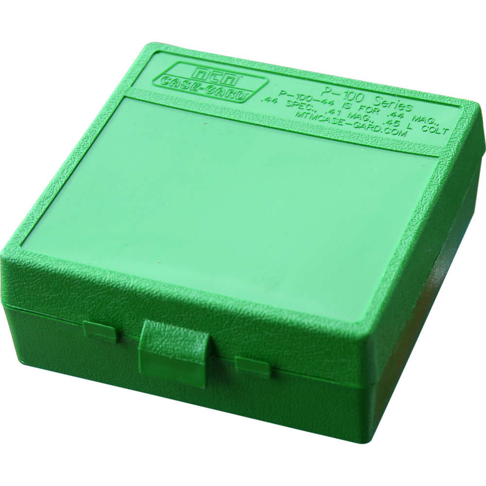 P100 Extra-Large Handgun Ammunition Box - 100-Round Magazine, Green