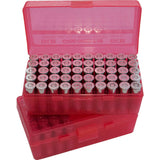 P50 Medium Handgun Ammunition Box - Clear Red 50-Round Magazine photo 1