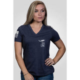Wmens Vneck America Relaxd Fit Tshirt XL photo 1