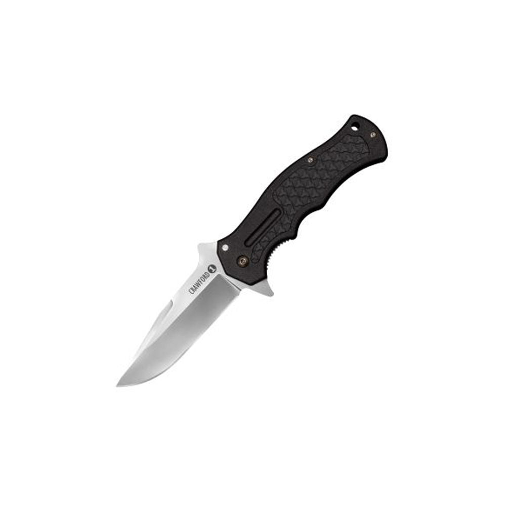 Crwfd MDL 1 Black 8 3/8" Overall 3 1/2" Blade