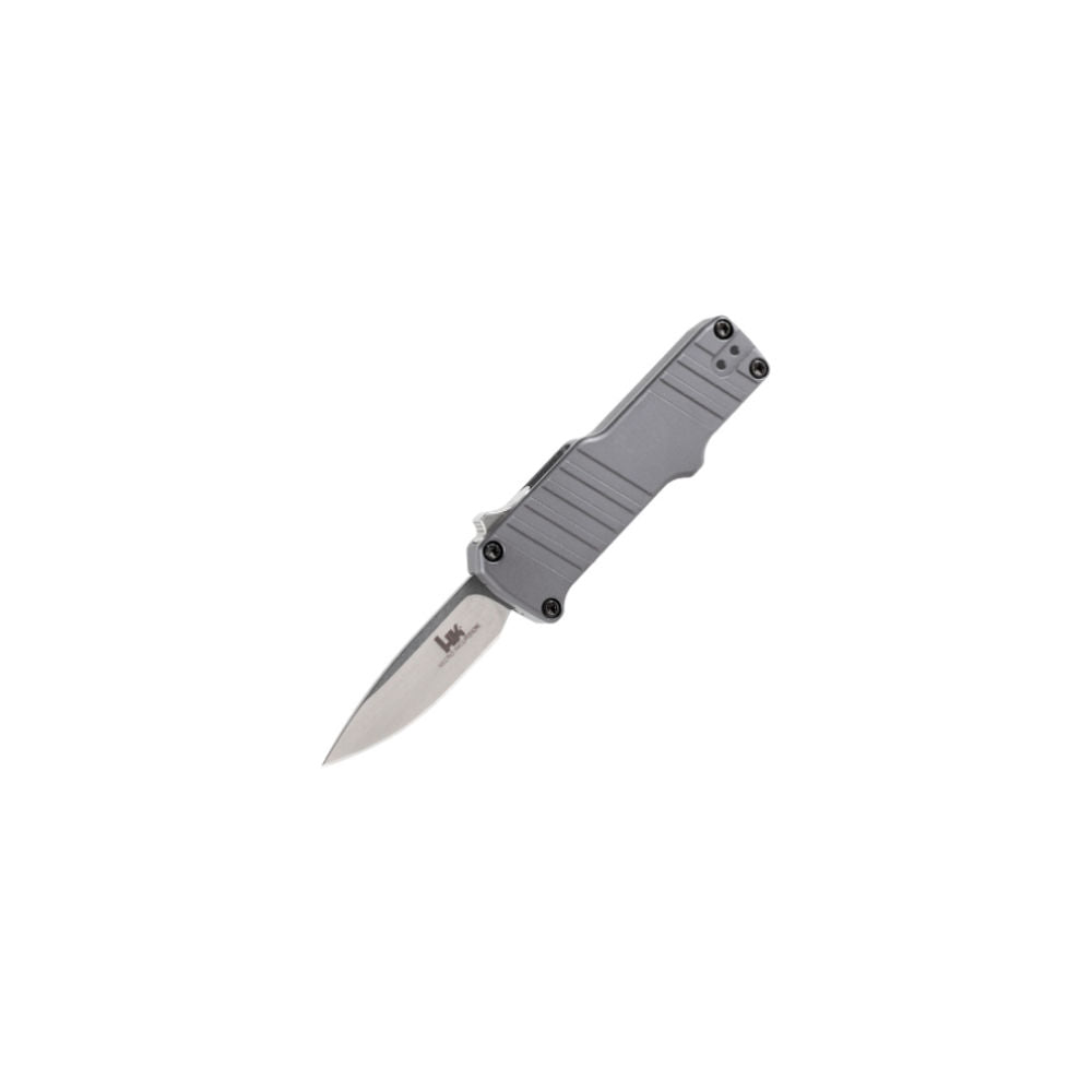 HK Micro 1.95" Auto Clip Point Blade Gray