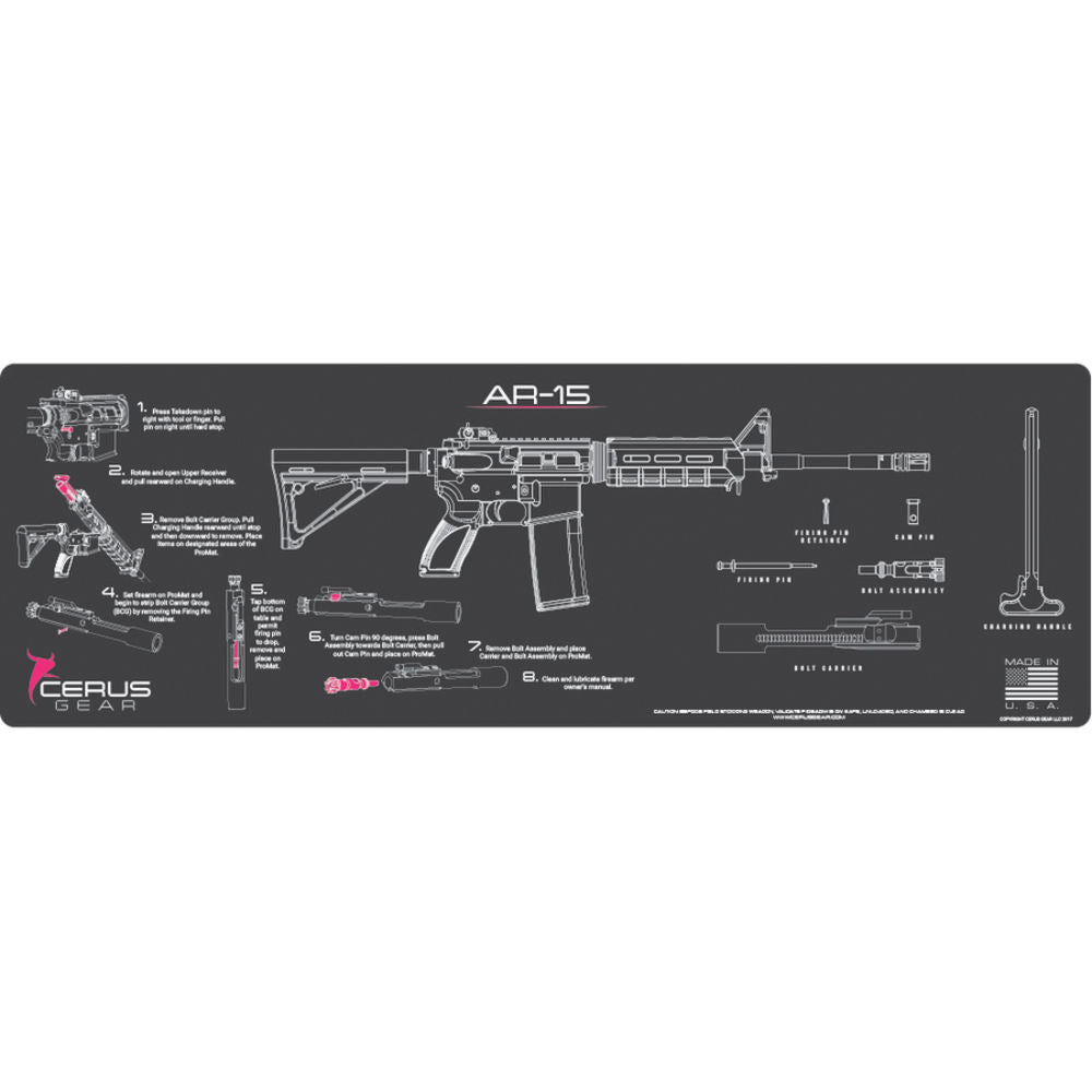AR-15 Instructional Gray/Pink