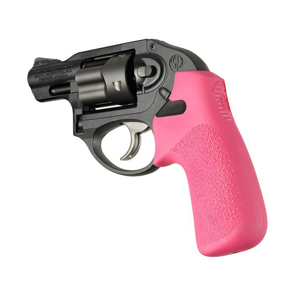 Ruger LCR No Finger Groove Rubber Tam CSH Grip Pink