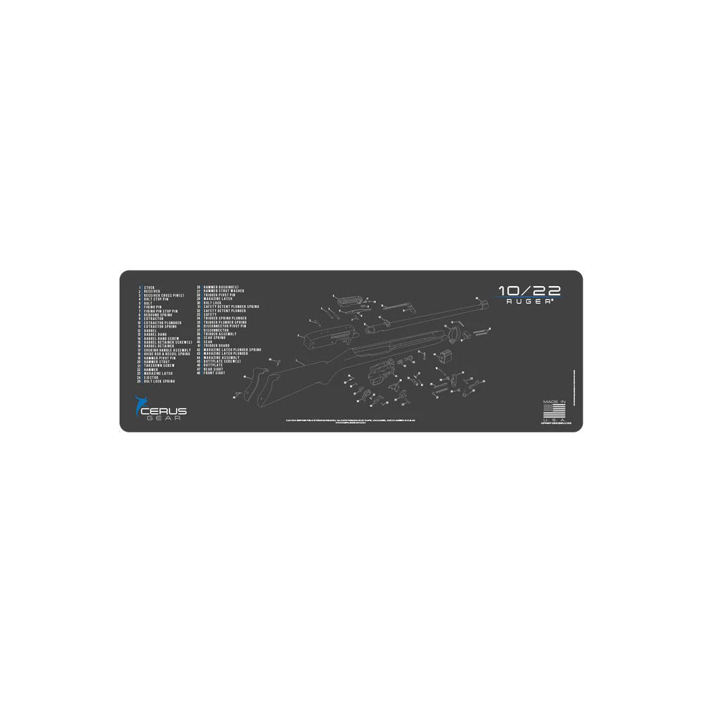 Ruger 10/22 Schematic Gray