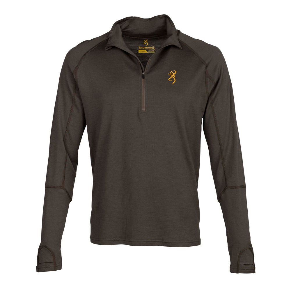 Shot/Merino/1/4 Zip/Major Brown/XL