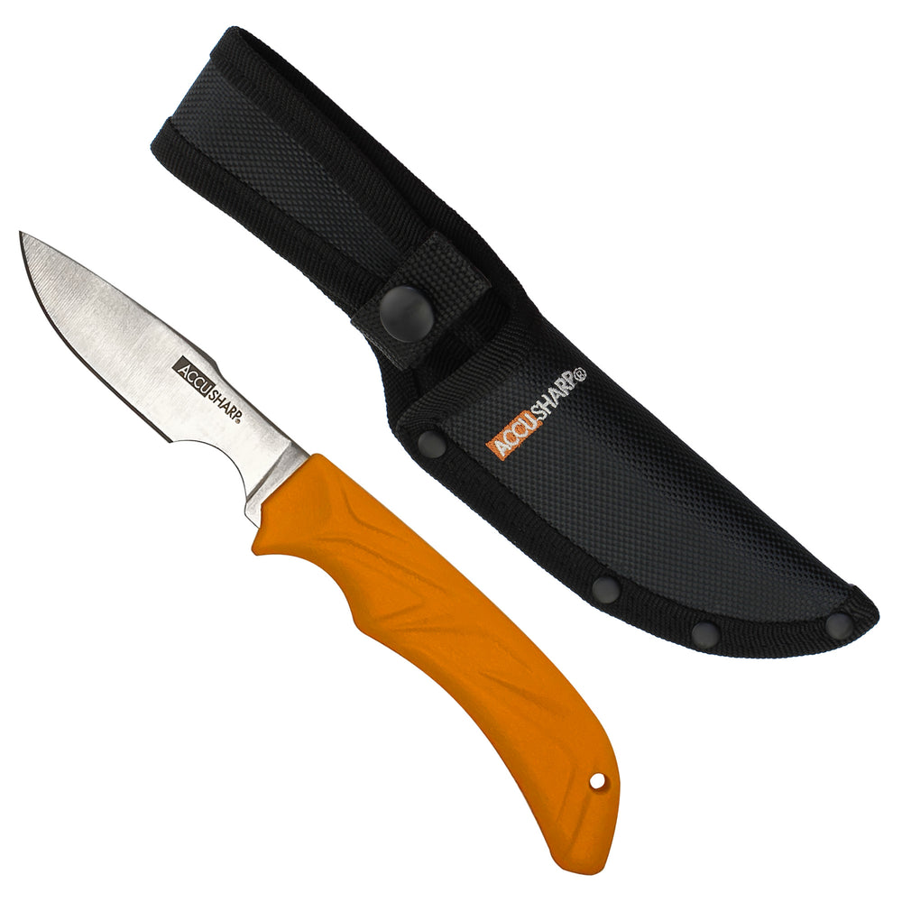Accusharp Caping Knife Orange with Sheath