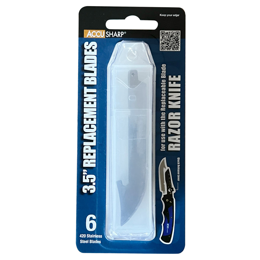Accusharp 3.5 Replacement Blades Blued