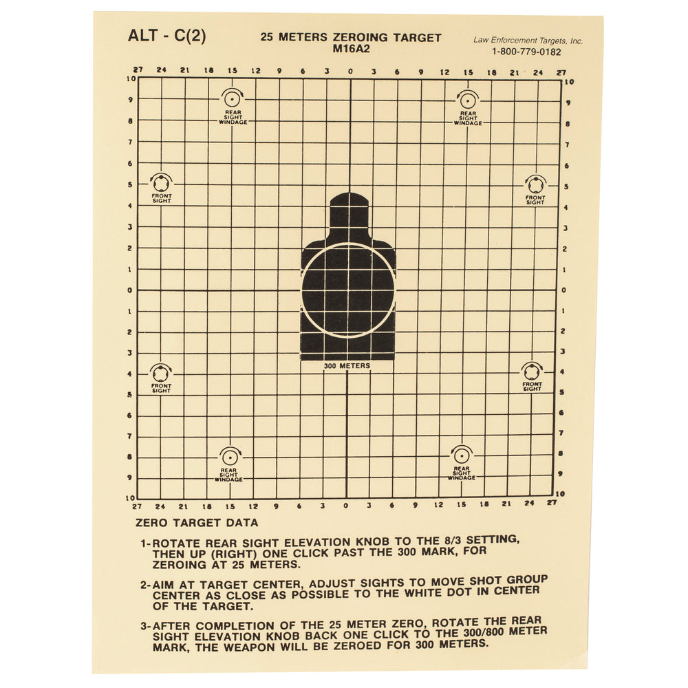 Action Target 25 Meters Dod M16A2 100-Pack