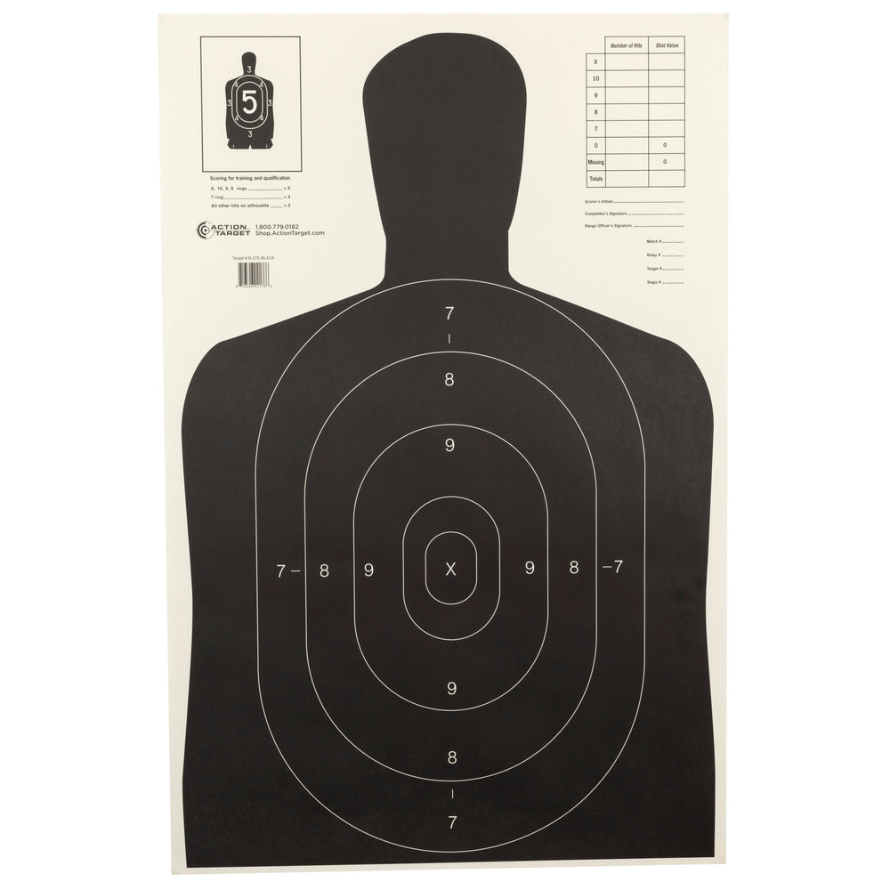 Action Target B27E Black 100-Pack