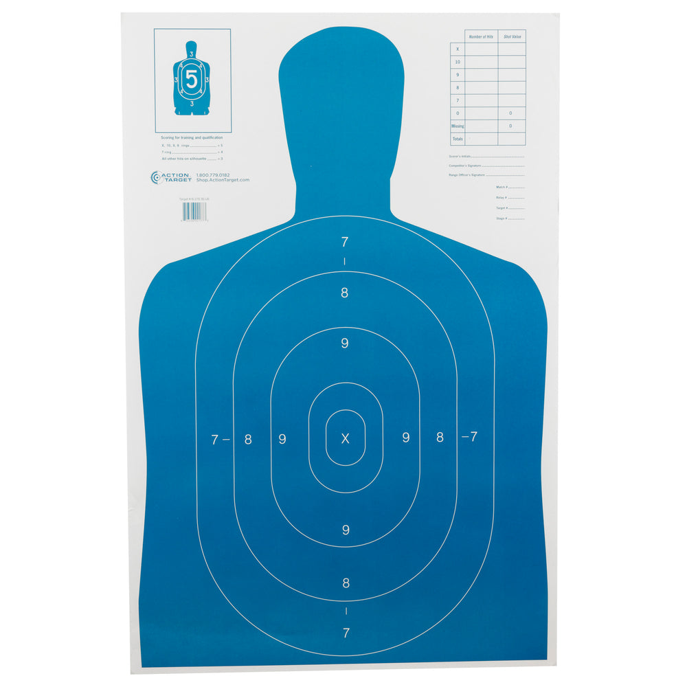 Action Target B27E Blue 100-Pack