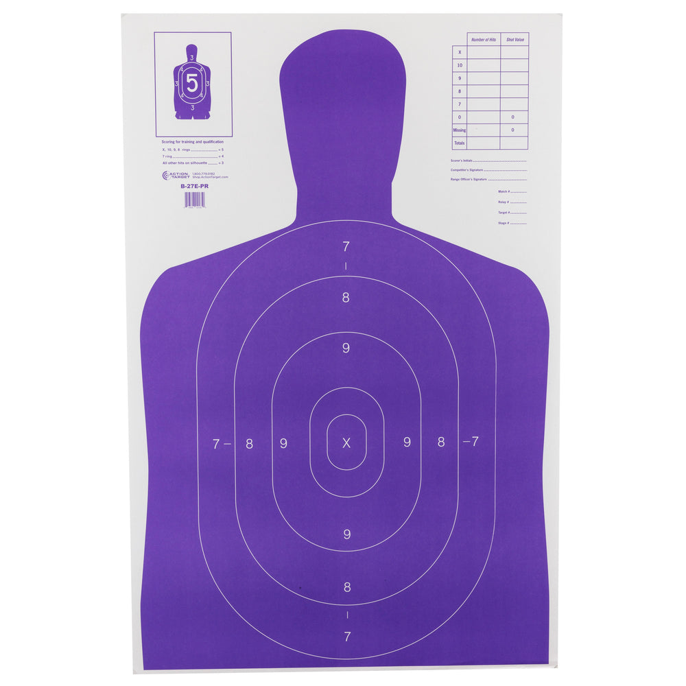 Action Target Hi-Vis Flor PRP B27E 100-Pack
