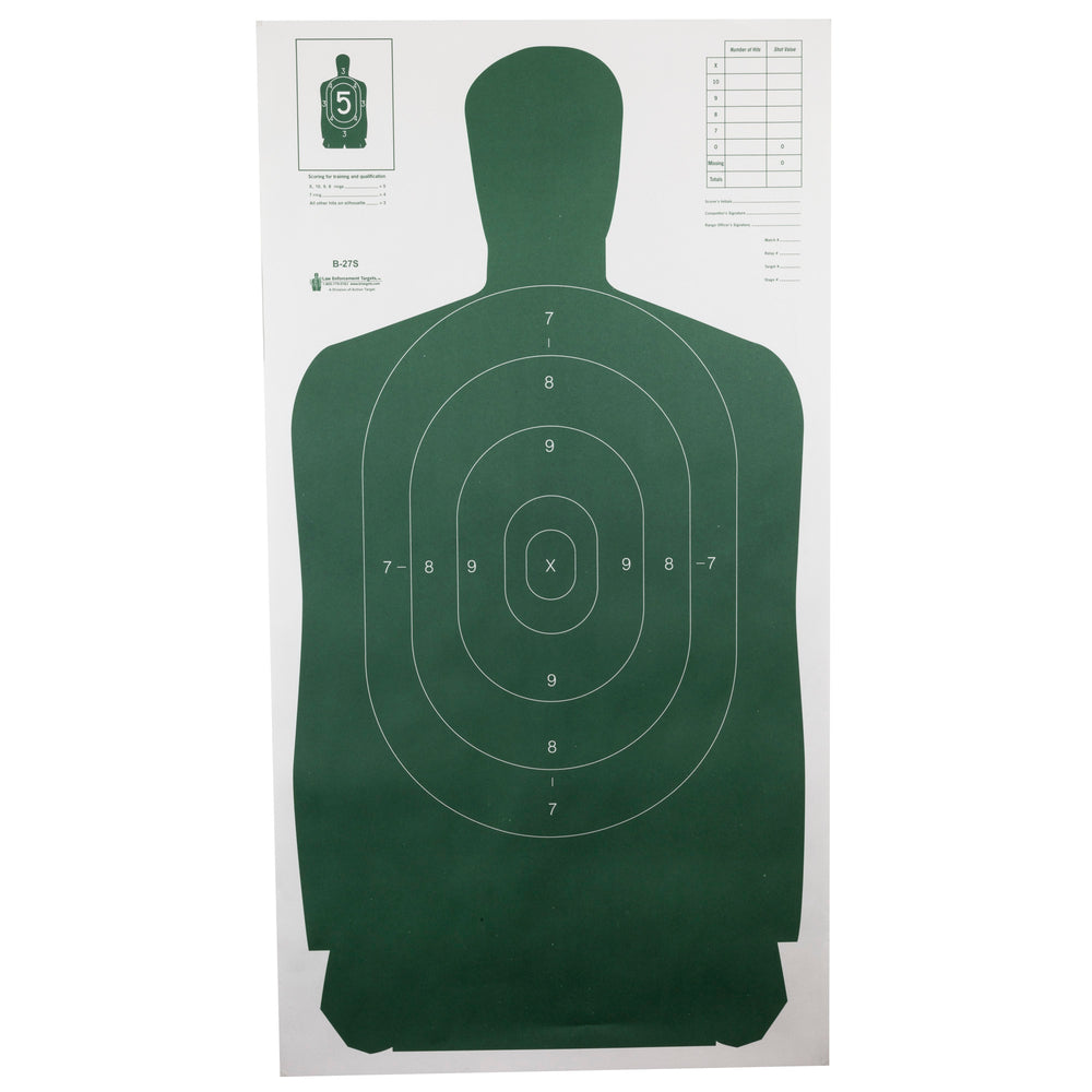 Action Target B27S Green 100-Pack
