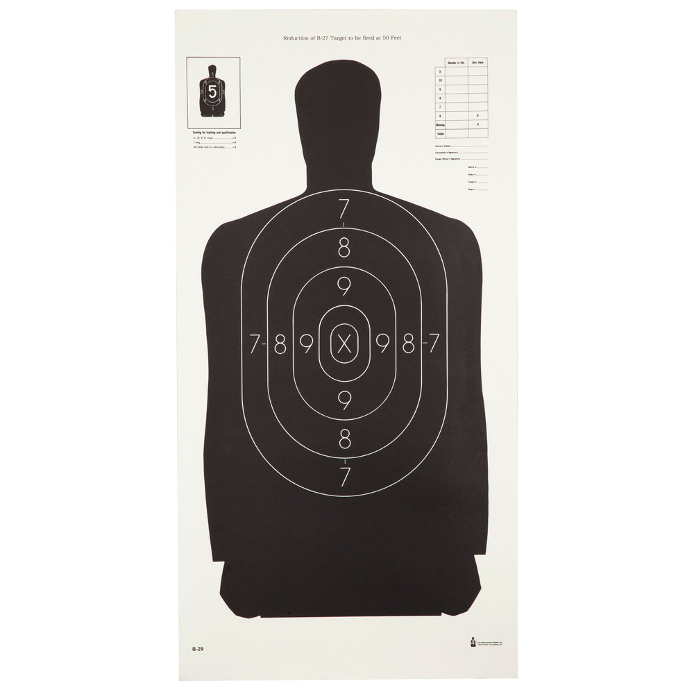 Action Target B29 Black 100-Pack
