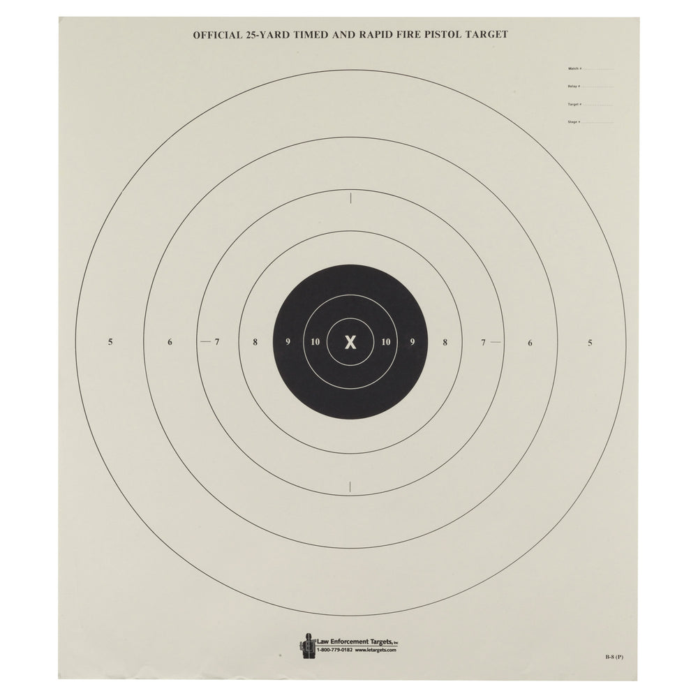 Action Target Bullseye Paper 100-Pack