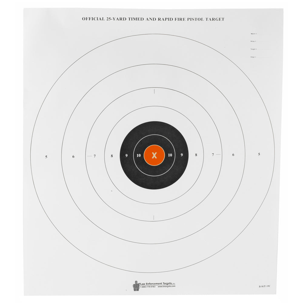 Action Target Orange Center Paper 100-Pack