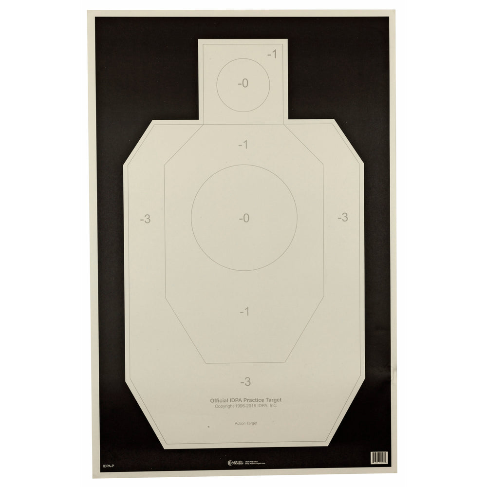 Action Target Idpa Paper 100-Pack