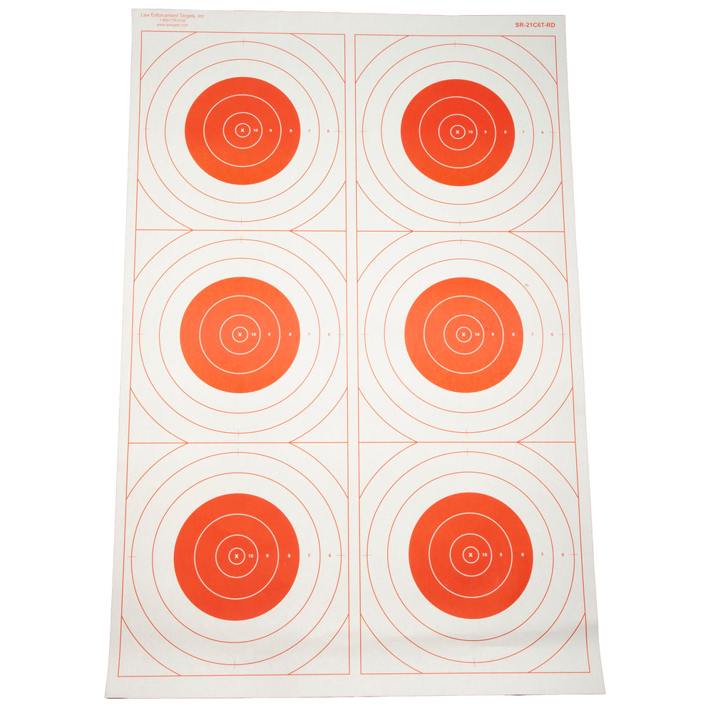 Action Target Bullseye Mili Red 100-Pack