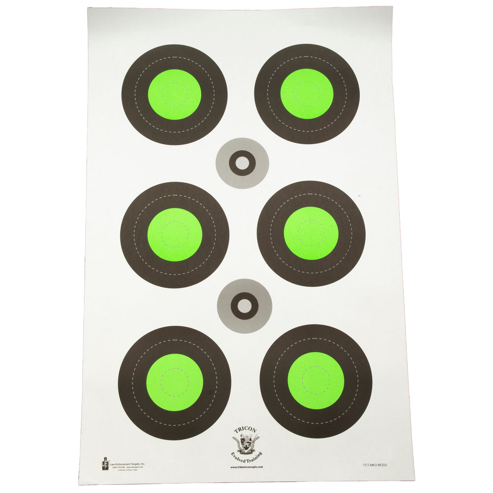 Action Target Trident Bullseye Green 100-Pack