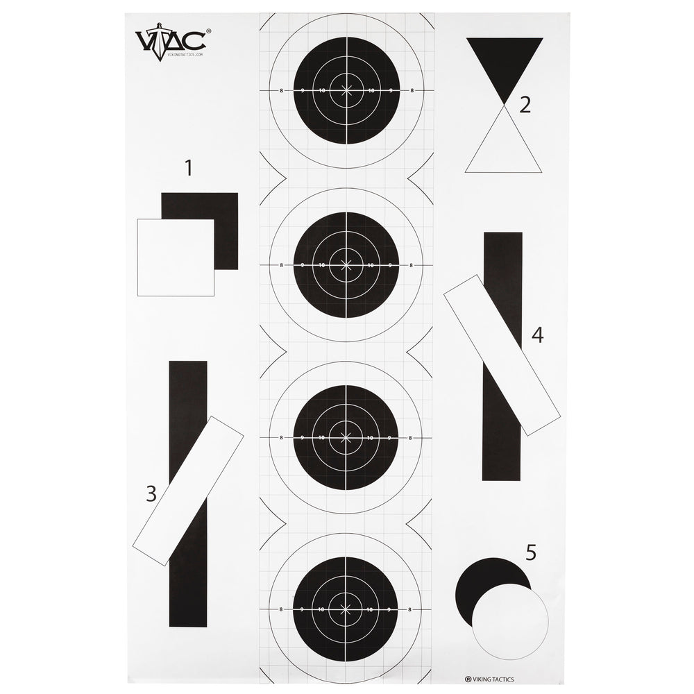 Action Target 2 Sided By V-TAC 100-Pack