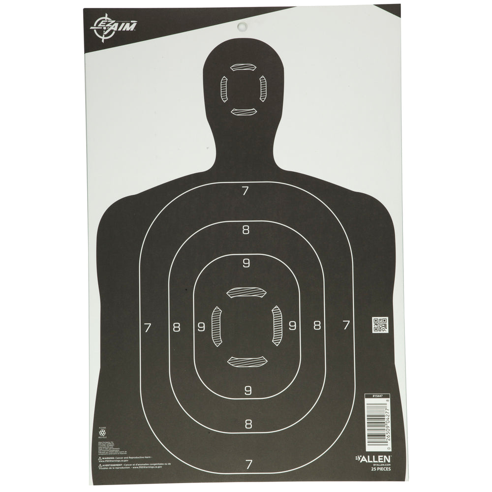 Allen EZ Aim Silhouette 12X18 25-Pack