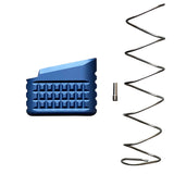 Backup Magazine Extension For Glock 19/23 +5 Blue photo 1