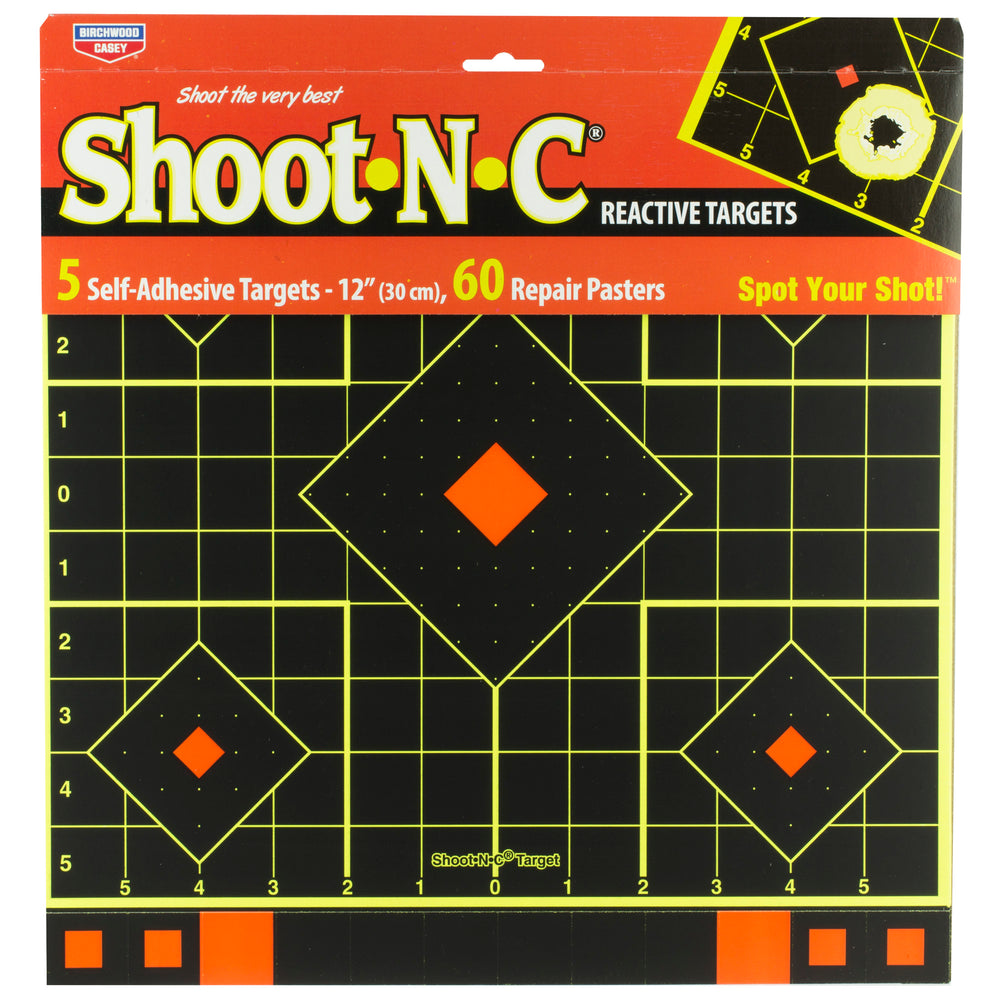 Birchwood Casey Shoot-N-C 12 Sight-In Target 5-Pack