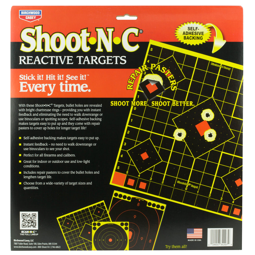 Birchwood Casey Shoot-N-C 12 Sight-In Target 5-Pack