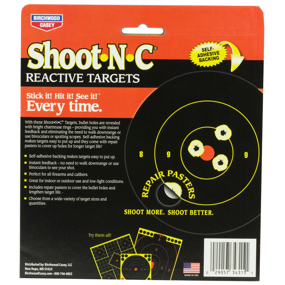 Birchwood Casey Shoot-N-C Round Bullseye Target 48-3