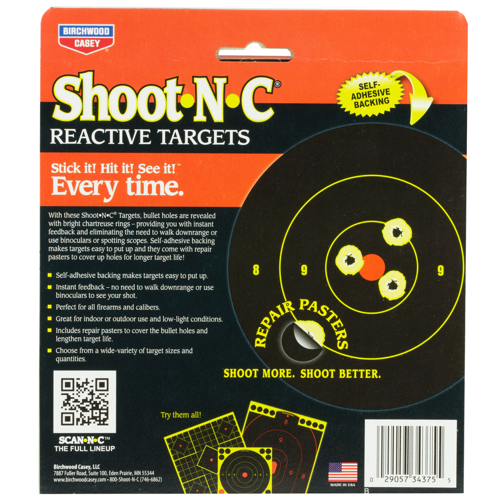 Birchwood Casey Shoot-N-C Round Bullseye Target 240-3