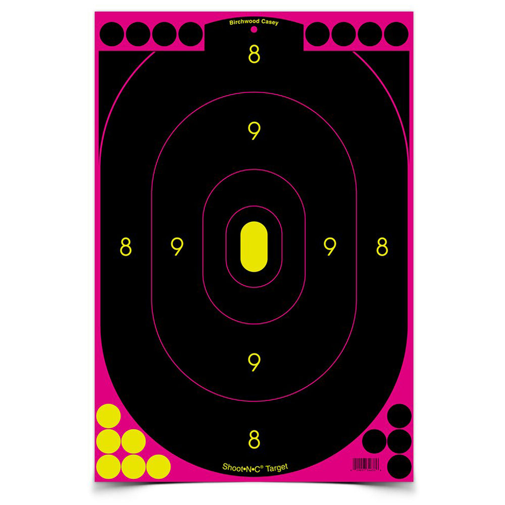 Birchwood Casey Shoot-N-C Silhouette Target 5-12X18 Pink