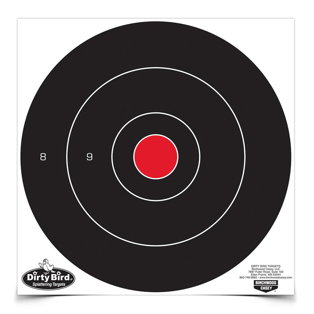 Birchwood Casey Dirty Bird Round Bullseye Target 12-12