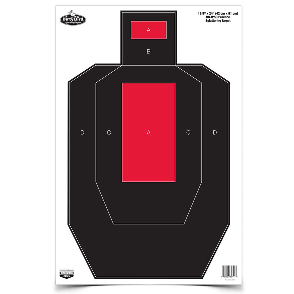 Birchwood Casey Dirty Bird IPSC Prctce Target 3-Pack