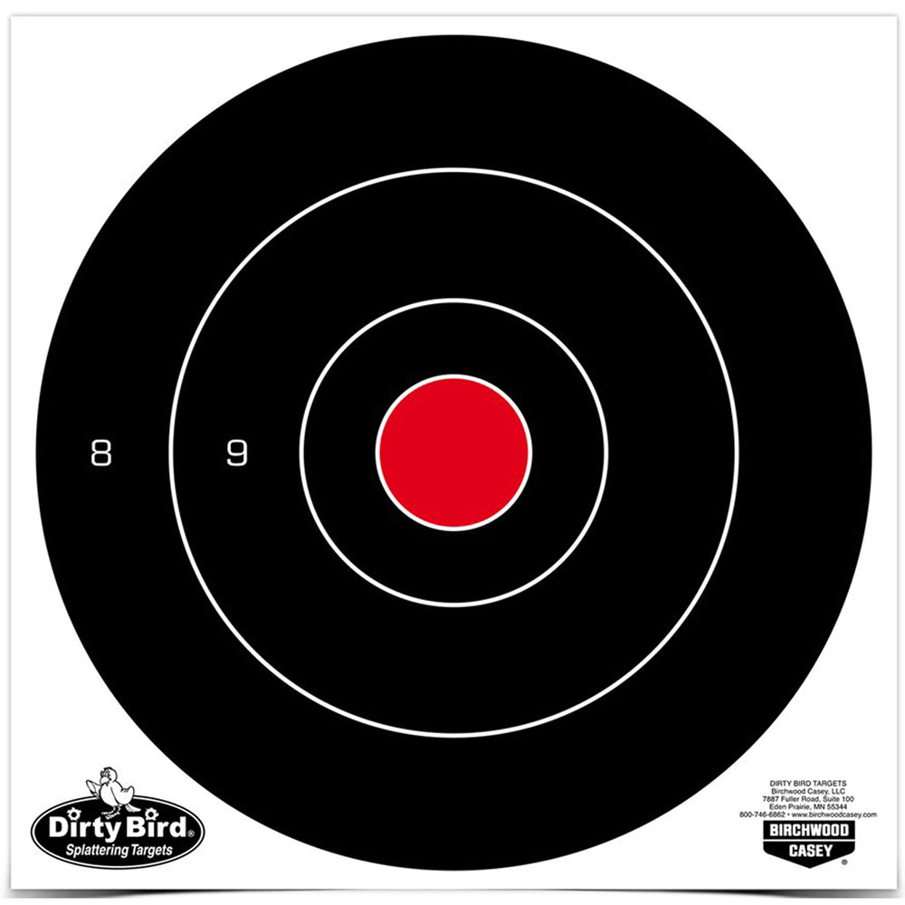 Birchwood Casey Dirty Bird Round Bullseye Target 25-8