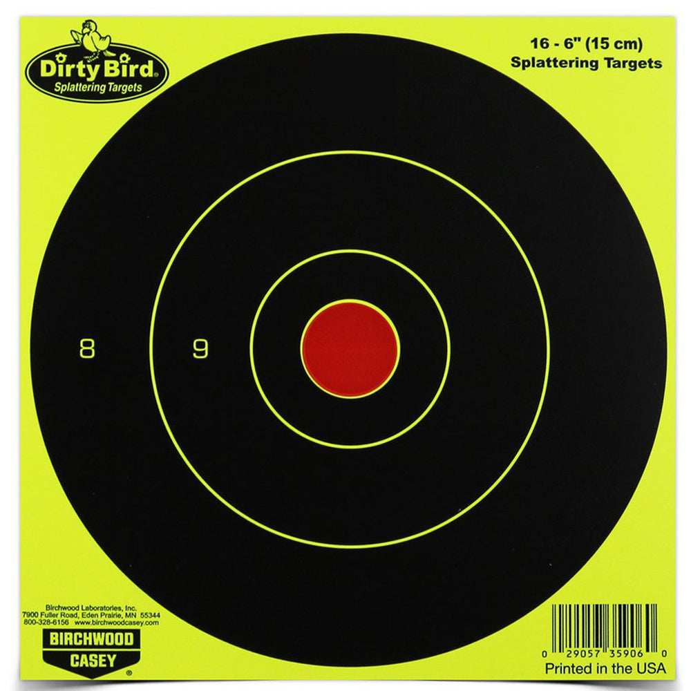 Birchwood Casey Dirty Bird Yellow Round Target 16-6