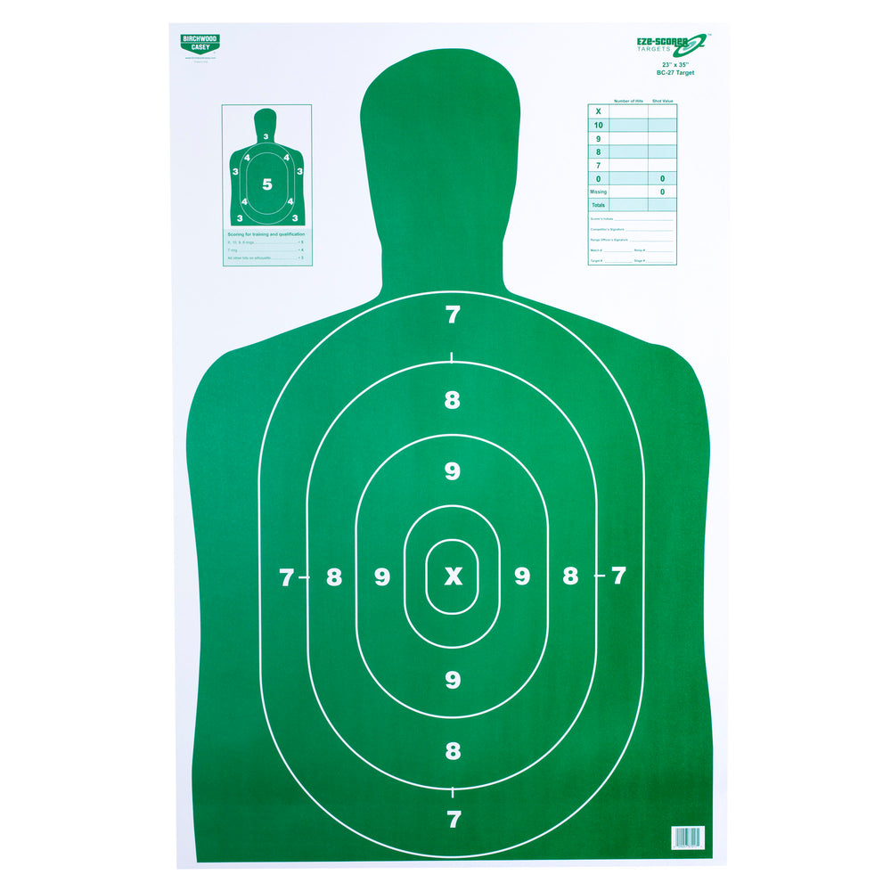 Birchwood Casey Eze-Scorer BC27 Green TGT100-23X35